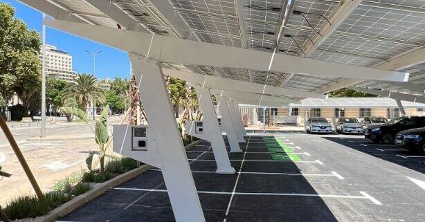 Marquesinas de aparcamiento fotovoltaicas